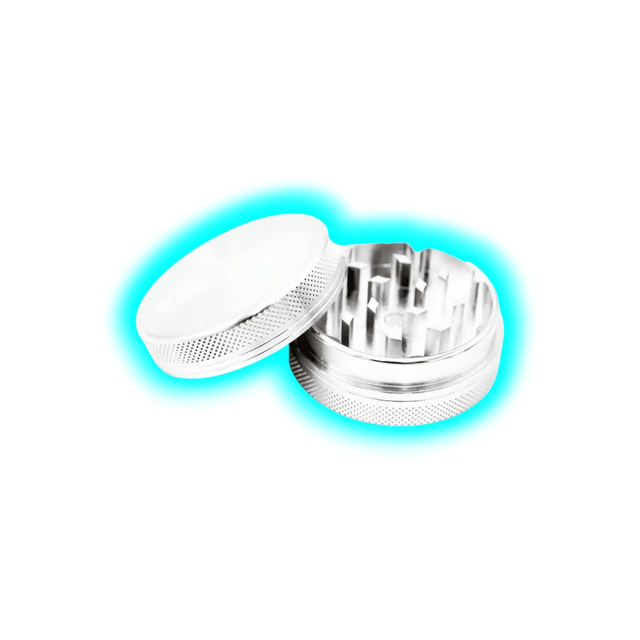 Aluminium Grinder Silver 2 Parts 50mm