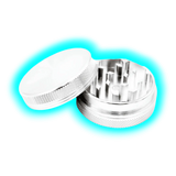 Aluminium Grinder Silver 2 Parts 50mm