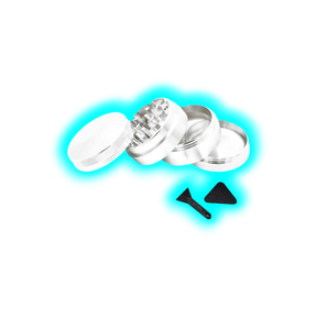 Aluminium Grinder Silver 4 Parts 50mm