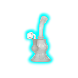 Amsterdam LTD ED Mixed White Bent Neck Bubbler 20cm