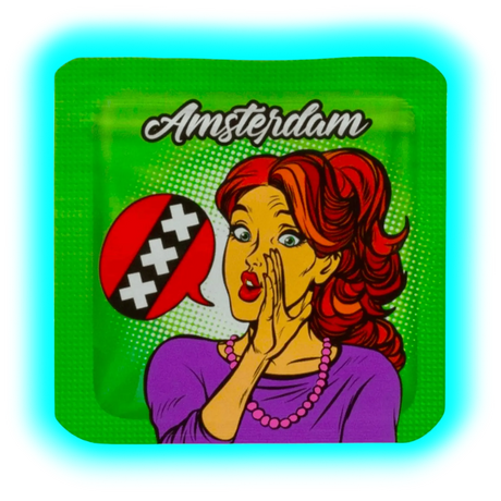 Amsterdam XXX Smellproof Bags 64x 64mm 10pcs