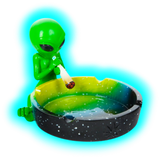 Aschenbecher Alien Green