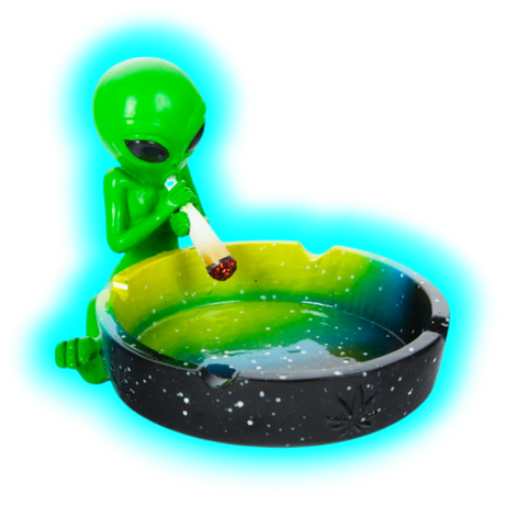 Aschenbecher Alien Green
