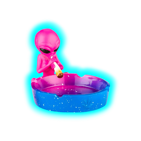 Ashtray Alien Blue Pink 12.5cm