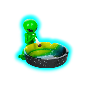 Ashtray Alien Green 12.5cm