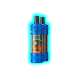 Zwei blaue Aspire Magnum Nano E-Zigaretten mit aufgedrucktem Waschbär-Motiv und Schriftzug