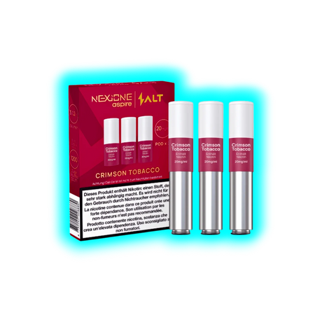 Aspire Nexione Salt Crimson Tobacco Pod 20mg 3pcs