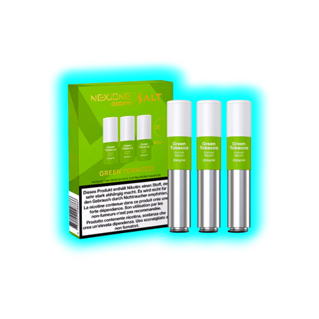 Aspire Nexione Salt Green Tobacco Pod 20mg 3pcs