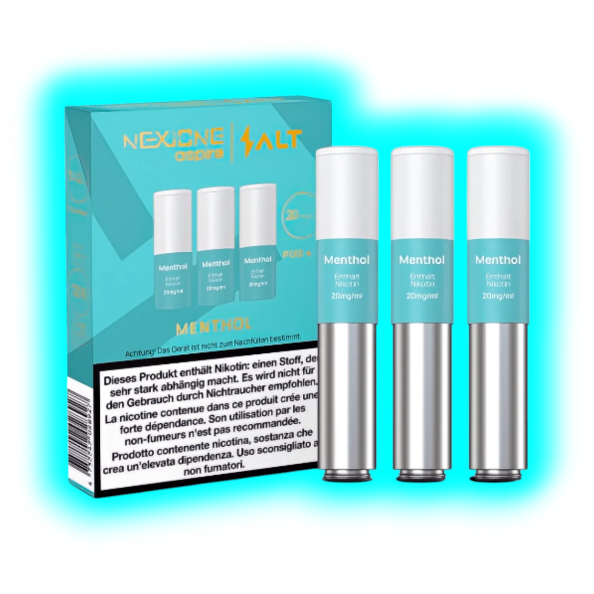 Aspire Nexione Salt Menthol Tobacco Pod 20mg 3pcs