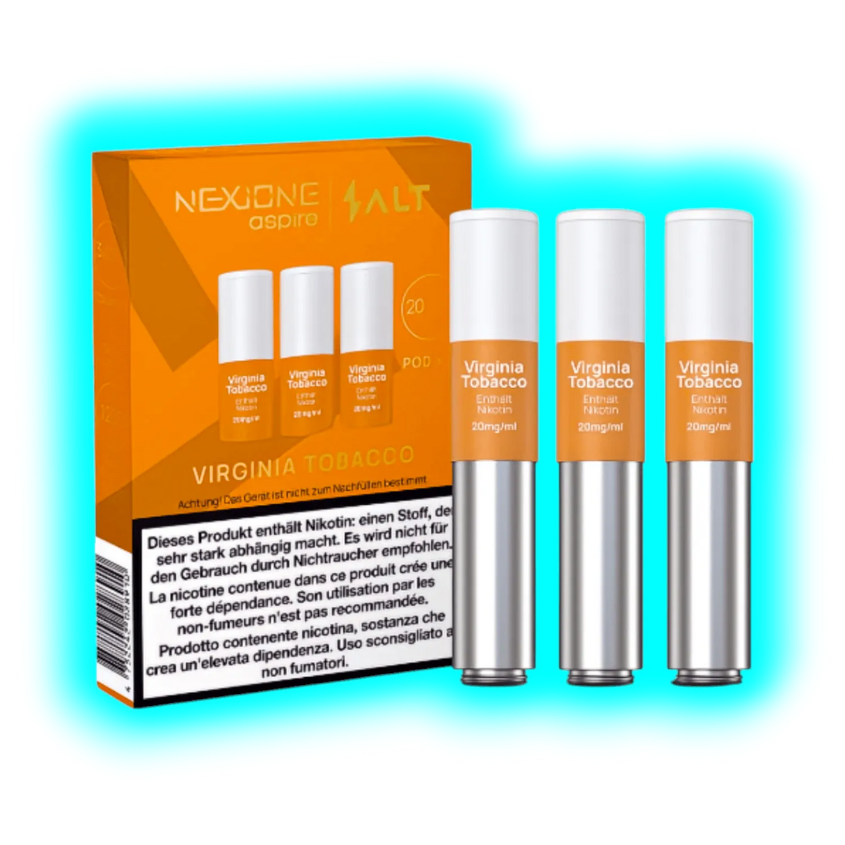 Aspire Nexione Salt Virginia Tobacco Pod 20mg 3pcs
