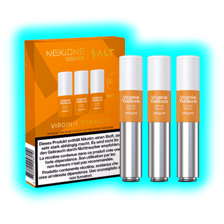 Aspire Nexione Salt Virginia Tobacco Pod 20mg 3pcs