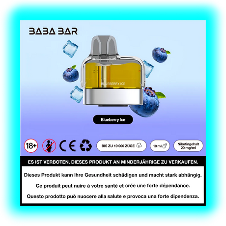 Baba Bar Pod Blueberry Ice 10ml 20mg/ml