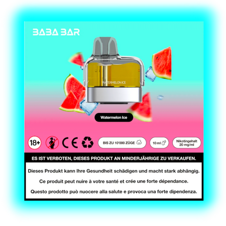 Baba Bar Pod Watermelon Ice 10ml 20mg/ml