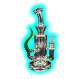 Badabing Glas Special Edition Incycler 14mm Green Horn Unikat