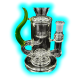 Badabing Glas Special Edition Incycler 14mm Green Horn Unikat