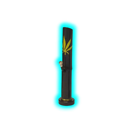 Bamboo Bong mit Hanfblatt