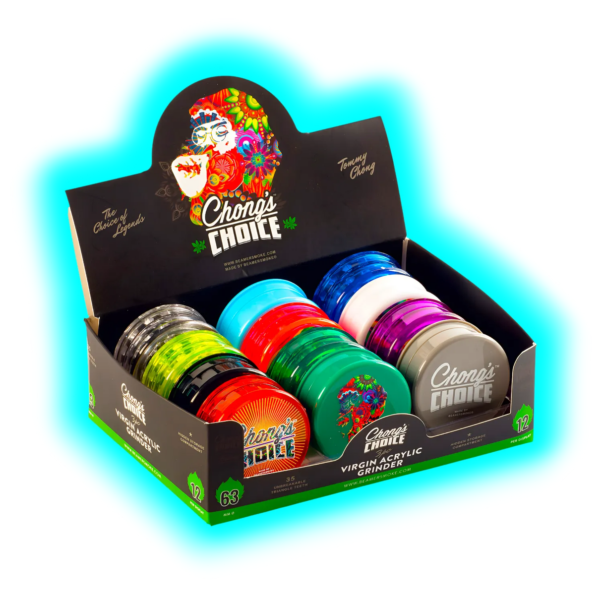 Beamer Candles x Tommy Chongs Acryl Grinder 63mm Assort.