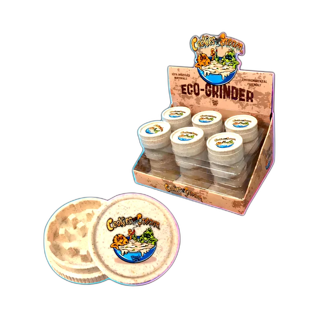 Best Buds Eco Grinder Cookies and Cream 53mm von hinten fotografiert (Rückansicht)