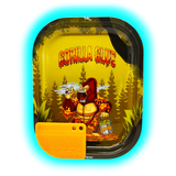 Best Buds Metal Rolling Tray S Gorilla Glue with Magnetic Grinder Card 140 x 180mm