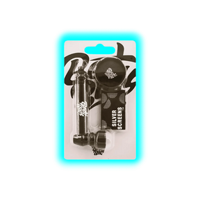 Best Buds Pipsy Black Metal Pipe with Mini Grinder