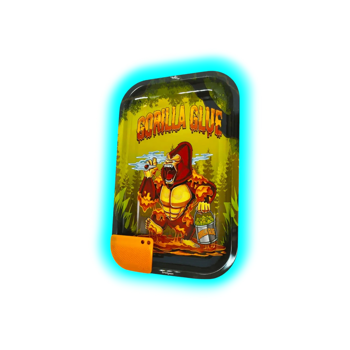 Best Buds Rolling Tray M Gorilla Glue with Magnetic Grinder Card 175 x 275mm