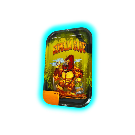 Best Buds Rolling Tray M Gorilla Glue with Magnetic Grinder Card 175 x 275mm
