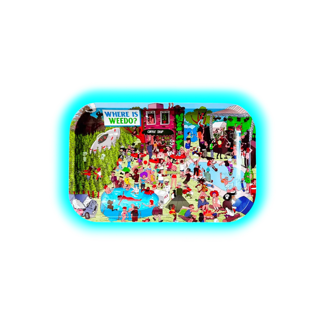 Best Buds Rolling Tray M Where is Weedo with Magnetic Grinder Card 170 x 280mm