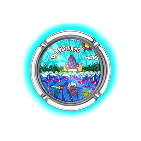 Best Buds Small Glass Ashtrays Purple Haze