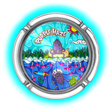 Best Buds Small Glass Ashtrays Purple Haze