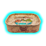 Best Buds Thin Box Rolling Tray with Storage Cookies and Cream