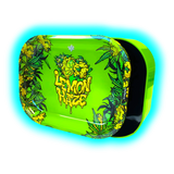 Best Buds Thin Box Rolling Tray with Storage Lemon Haze
