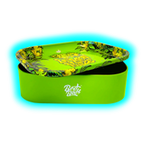 Best Buds Thin Box Rolling Tray with Storage Lemon Haze
