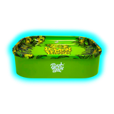 Best Buds Thin Box Rolling Tray with Storage Lemon Haze