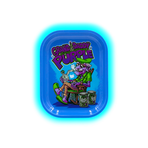 Best Buds Thin Box Rolling Tray with Storage Grand Daddy Purple