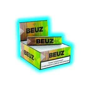 Beuz Papers King Size Slim Brown Unbleached Display 50pcs
