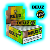 Beuz Papers King Size Slim + filtri in cartoncino marroni non sbiancati Scatola da 24 pezzi