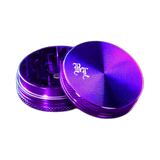 Black Leaf Aluminium Grinder 2 Part Anodized Aubergine