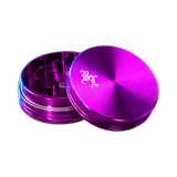 Black Leaf Aluminium Grinder 2 Part Anodized Violet