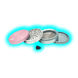 Black Leaf Aluminium Grinder 4 Parts 108mm
