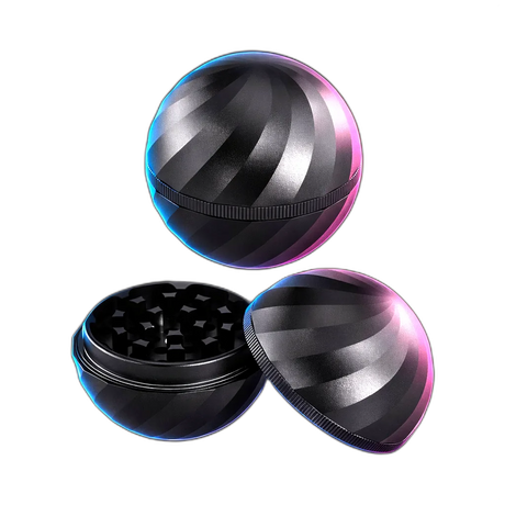Black Leaf Ball Grinder 4Parts Black