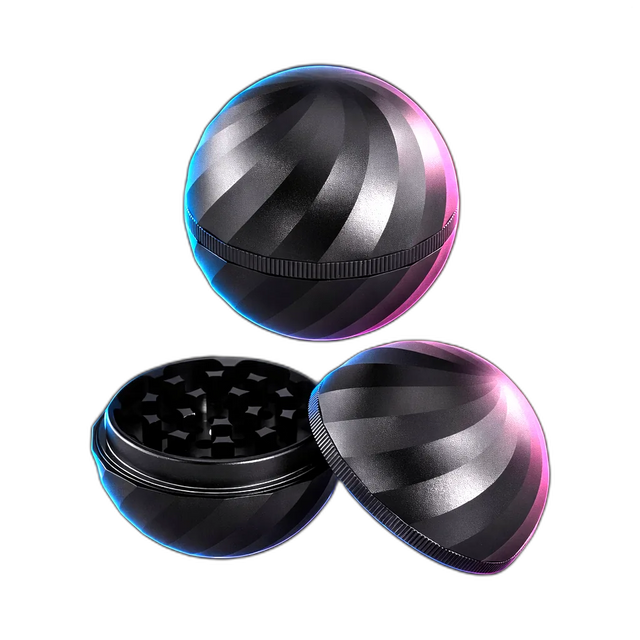 Black Leaf Ball Grinder 4Parts Black