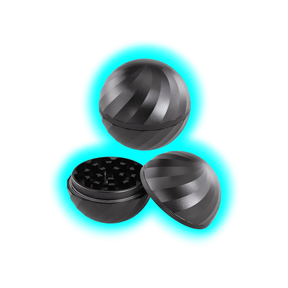 Black Leaf Ball Grinder 4Parts Black