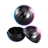Black Leaf Ball Grinder 4Parts Black