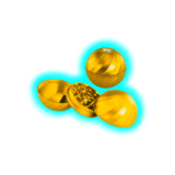 Black Leaf Ball Grinder 4Parts Gold