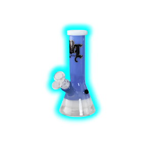 Black Leaf Beaker Bong mini Ice Blau 19.5cm