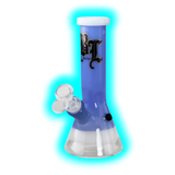 Black Leaf Beaker Bong mini Ice Blau 19.5cm