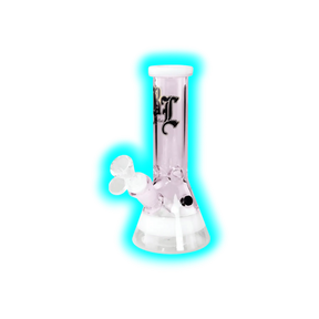 Black Leaf Beaker Bong mini Ice Pink 19.5cm
