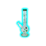 Black Leaf Belly Ice Bong Green Leaves