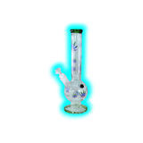 Black Leaf Belly Ice Bong Green Purple Leaves