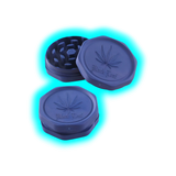 Black Leaf Biodegradable Grinder LEAF 2Parts 62mm Blue